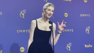 Elizabeth Debicki Best Drama Supporting Actress The Crown 2024 Emmys press room interview [upl. by Louise]