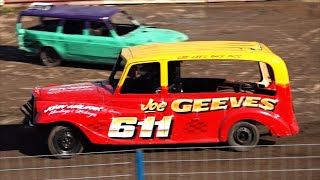 Mildenhall 2023 BWS Round 4 Multi Camera Highlights Impact Videos Unlimited Banger Racing [upl. by Evette414]