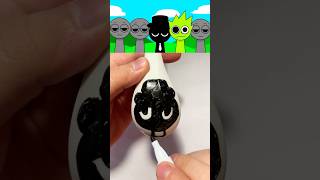 I drew a Normal Black Sprunki Incredibox with a Water Painting Pen [upl. by Melena]