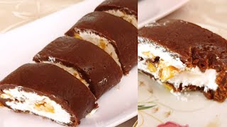 Swiss Roll Dessert Recipe  No Bake No Oven Swiss Roll Dessert 😍 By AmazingfoodtasteAFT [upl. by Nnylacissej]