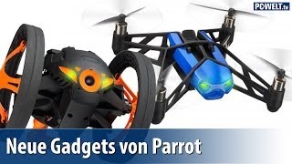 ARDroneHersteller Parrot zeigt MiniDrone und Jumping Sumo  CES 2014  deutsch  german [upl. by Stempson]