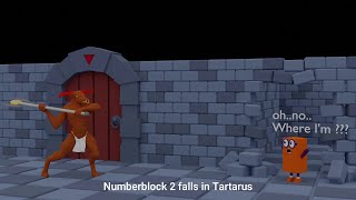 REQUEST Numberblock 2 falls in Tartarus Greek mythology 🇬🇷 [upl. by Nediarb168]