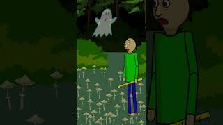 Baldi ate all the mushrooms from Grannys garden Baldis Basics Horror game [upl. by Eira763]