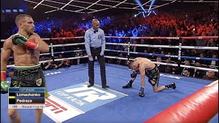 ON THIS DAY VASILIY LOMACHENKO DROPS JOSE PEDRAZA TWICE TO UNIFY 135LB DIVISION FIGHT HIGHLIGHTS [upl. by Yrrep]