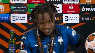 Lookman quotSono grato a Gasperini e allAtalanta Partita fantasticaquot [upl. by Ahseikal]