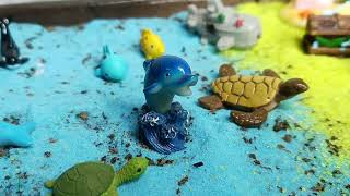 Wonderland Miniature Toys et of 5 Dolphin with Waves Miniature Fairy Garden Accessories [upl. by Matheny744]