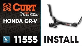 Trailer Hitch Install CURT 11555 on 2012 Honda CRV [upl. by Arramas965]