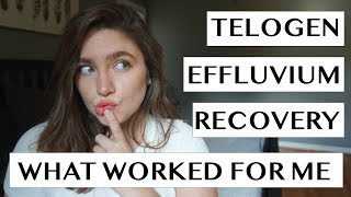 TELOGEN EFFLUVIUM RECOVERY  WHAT WORKED FOR ME  NO BS HAIR REGROWTH TIPS  LAUREN NEWLY [upl. by Nibbs]