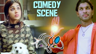 Happy Telugu Movie Comedy Scenes  Allu Arjun amp Genelia Friends Flat Visit   Karunakaran [upl. by Larson618]