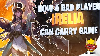 WILD RIFT  How a BAD Player Can Carry The Game  Challenger Irelia Gameplay  Guide amp Build [upl. by Gisser]