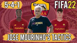 Recreate Jose Mourinhos AS Roma 541 Tactics in FIFA 22  Custom Tactics Explained [upl. by Holtorf]