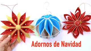 ADORNOS de NAVIDAD de GOMA EVA MANUALIDADES de NAVIDAD 2023 [upl. by Nelrac94]