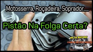 Motosserra Roçadeira Soprador Veja Como Saber o Pistão Esta na Folga Certa [upl. by Krisha]