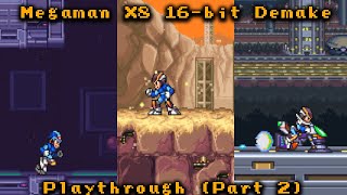 Megaman X8 16bit Demake Playthrough Part 2 Primrose Metal Valley Dynasty [upl. by Georgeanne]