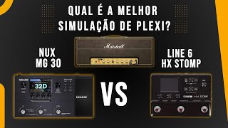 NUX VS Line 6  Qual é a melhor simulação Marshall PLEXI nuxmg30 hxstomp [upl. by Icram]