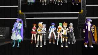 MMD Vocaloid dance party  Groovy Dancing [upl. by Forbes]