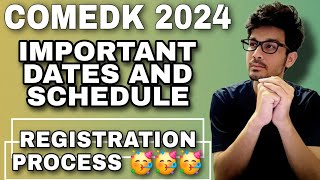 COMEDK 2024  REGISTRATION PROCESS FOR COMEDK 2024  IMPORTANT DATES REGARDING COMEDK 2024 comedk [upl. by Allecsirp]