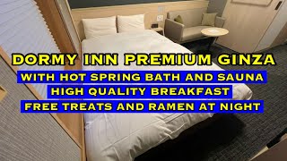 Dormy Inn Premium Ginza  Hotel With Hot Spring Onsen Bath and Sauna  Tokyo Japan [upl. by Alick]