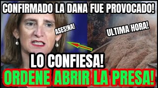 🔴MUY URGENTE 🔴TERESA RIBERA CONFIESA LA DANA FUE PROVOCADO ABRIO LA PRESA SIN AVISAR PIDEN CARCEL [upl. by Beach]