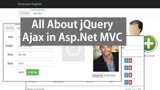 jQuery Ajax In AspNet MVC  CRUD Operations Using JSON [upl. by Dolley]