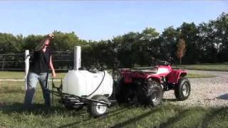 60 Gallon Trailer Sprayer with 14 Foot Breakaway Boom  Master Manufacturing [upl. by Delphinia]