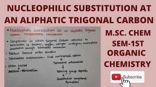 Nucleophilic substitution at an aliphatic trigonal carbon  Tetrahedral Mechanism [upl. by Ellehsem388]