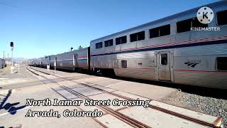 Amtrak California Zephyr takes Ski Train West 23301741617 [upl. by Karil]