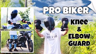 Pro biker Knee and elbow guards full banglaSylheti Review  Safety guard for biker  The JD [upl. by Perce]