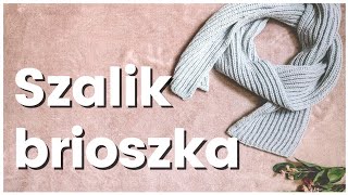 🧣PROSTY SZALIK NA DRUTACH instrukcja krok po kroku ścieg patentowy easy brioche scarf Cupri Crafts [upl. by Einneg]