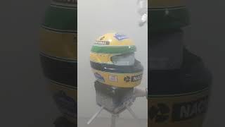 CLEARCOATING AYRTON SENNAS FORMULA 1 HELMET  11 HELMET [upl. by Groveman]