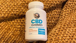 Review Eagle Hemp CBD Gummies with Pure Hemp Extract 750mg per Container and 25mg per Gummie [upl. by Ramhaj458]