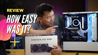 BEFORE YOU BUY  Liquid Cooler Installation  NZXT Kraken X63 RGB amp NZXT H510i Case [upl. by Petula91]