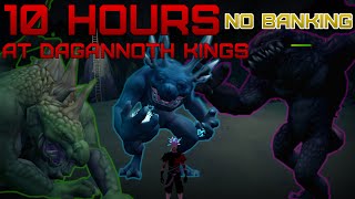 I killed Dagannoth Kings for 10 HOURS without banking [upl. by Nosnorb441]