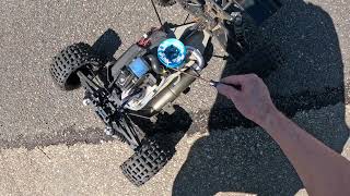 Quick Modified LRP 32 Nitro Truggy Backyard Bash test N Tune [upl. by Mutua]