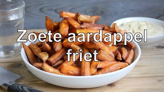 Zoete aardappel friet maken [upl. by Akerboom]