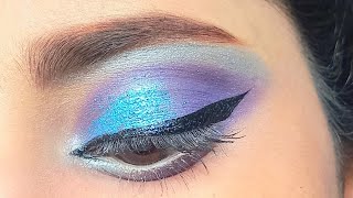 Purple amp Blue Eye Makeup Tutorial  Purple  Blue Eyeshadow Tutorial  blue eyeshadow tutorial [upl. by Bertelli]