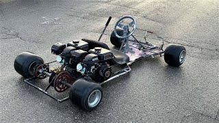 We Built a 2 Speed 2 Engine Go kart Does it work [upl. by Yotal37]