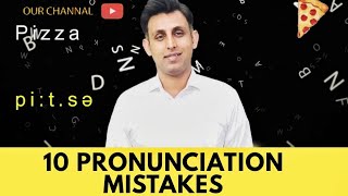 10 Pronunciation Mistakes 10 mispronounced words Part1 [upl. by Thorrlow]