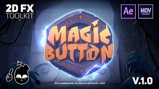 Magic Button  2D FX Animation Toolkit  After Effects Template  Prerendered clips [upl. by Ronalda665]