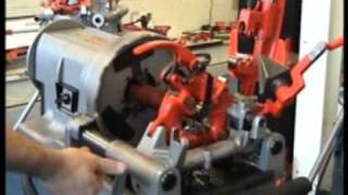 Ridgid 1233 Threading Machine [upl. by Ocsisnarf]