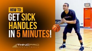 How to  Get SICK HANDLES in ONLY 5 Minutes a Day Pro Basketball Dribbling  Ball Handling Drills [upl. by Horter]