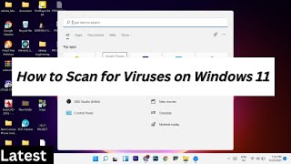 How to Scan for Viruses on Windows 11 how to scan your laptop  computer for viruses in windows 11 [upl. by Hairehcaz]