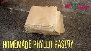 Homemade Phyllo Pastry How to Make Perfect Filo  Fillo  Phyllo Pastry the Easy Way [upl. by Sakmar]