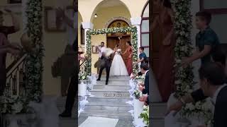 GREEK WEDDING TRADITIONwedding greek trending love youtubeshorts [upl. by Aidnac]