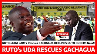 Just Now‼️RUTO’s UDA Party RESCUES GACHAGUA Declines RUTO’s orders BETRAYING their LEADER panic NOW [upl. by Eeruhs]