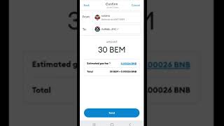 How to transfer BEM COIN Metamask to bewallet  BEMIL [upl. by Collimore596]