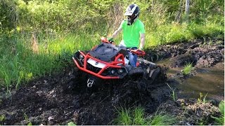 2017 xmr 1000 mudding rescues honda rancher [upl. by Alexine]