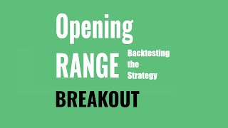 Backtest the Opening Range Breakout Strategy on SPY 1 min  Thinkorswim Tutorial [upl. by Sonny]