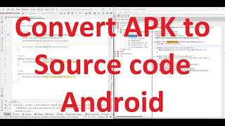 How to get source code from APK file of an Android App  API 34Android 14 [upl. by Llemij]