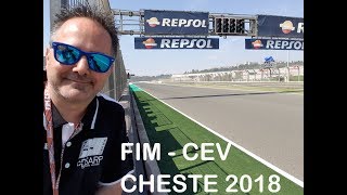 FIM  CEV Cheste 2018 en Boxes y dentro circuito [upl. by Quigley]